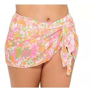 Junior's Wrap Sarong One size fits most 99 Degrees swim cover up pink floral